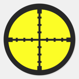 Ziel der Sportaufführung Bogenschießen Runder Aufkleber