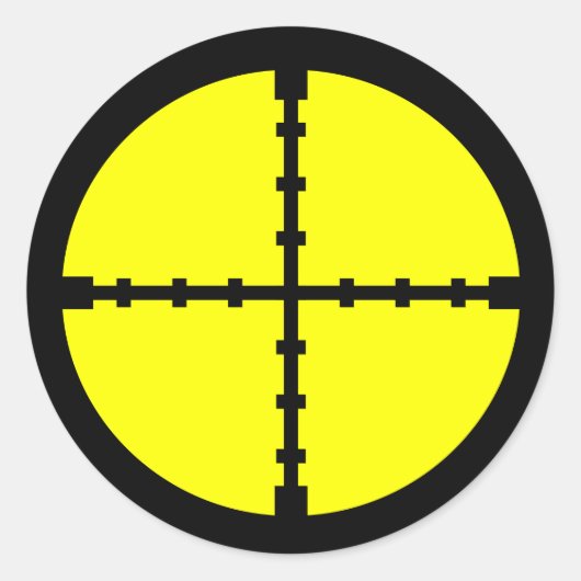 Ziel der Sportaufführung Bogenschießen Runder Aufkleber (Vorderseite)