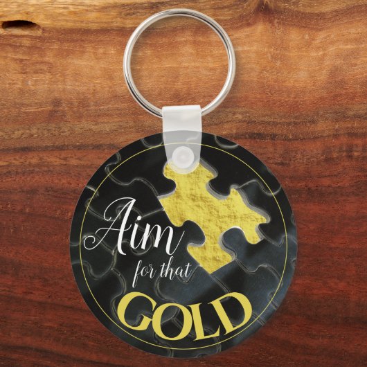 Ziel dieser Vermissten Puzzleteile Schlüsselanhänger (Rückseite)