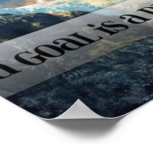 Ziel - ein Traum mit einer Frist Poster (Ecke)