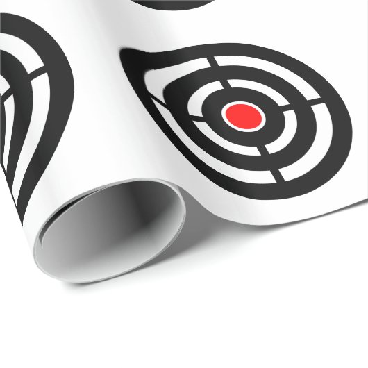 Ziel eines Schießschiebers Geschenkpapier (Rolleneckpunkt)