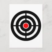 Ziel eines Schießschiebers Postkarte (Vorderseite)