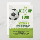 Ziel! Einladung zum Fußball (Vorne/Hinten)