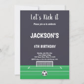 Ziel! Einladung zum Fußball (Vorderseite)