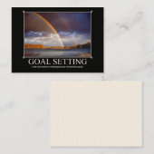 Ziel-Einstellungs-Gewohnheits-Visitenkarte Visitenkarte (Vorne/Hinten)