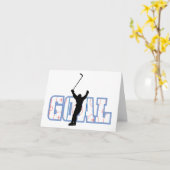 Ziel - Eishockeycore - Sportgeschenke Karte (Gelbe Blume)