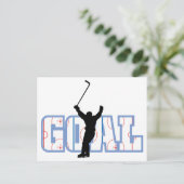 Ziel - Eishockeycore - Sportgeschenke Postkarte (Stehend Vorderseite)