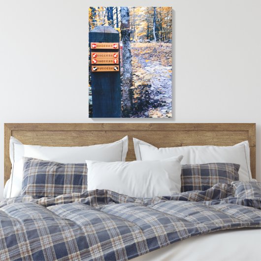 Ziel "Erfolg" Leinwanddruck (Insitu (Schlafzimmer))