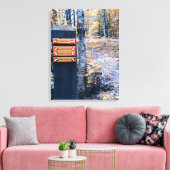 Ziel "Erfolg" Leinwanddruck (Insitu (Wohnzimmer))