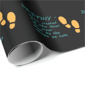 Ziel erstellt durch Schritte, die wir ergreifen Geschenkpapier (Rolleneckpunkt)