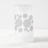 Ziel, farbige Kreise Mattglas Bierglas (Mittel)