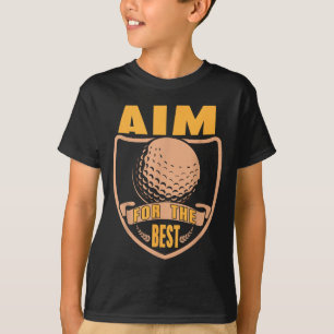 Ziel für den besten Golf Motivation Retro Champion T-Shirt