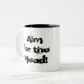 Ziel für den Kopf! - Tasse (Vorderseite Links)