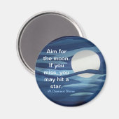 Ziel für den Mondmagnet Magnet (Vorderseite/Rückseite)