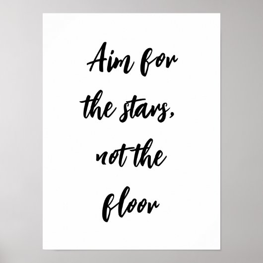 Ziel für die Sterne, nicht das Fußbodenbad Poster (Vorne)