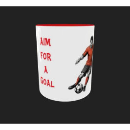 Ziel für einen Torfußball Tasse