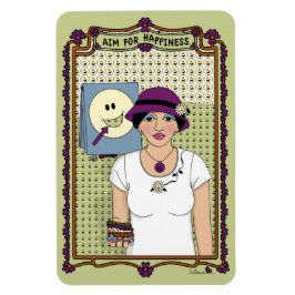 Ziel für Glück_A_4x6 Kühlschrank Magnet