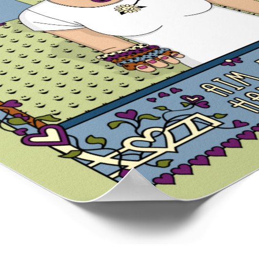 Ziel für Glück_A_8x10 Poster (Ecke)