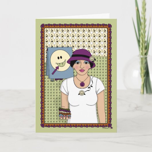 Ziel für Glück_A_Grußkarte Karte (Vorderseite)