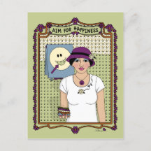 Ziel für Glück_A_ Postkarte