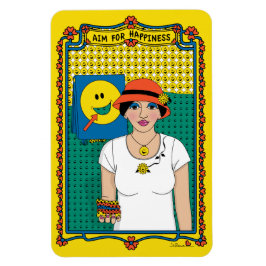 Ziel für Glück_B_4x6 Kühlschrank Magnet