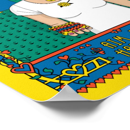 Ziel für Glück_B_8x10 Poster (Ecke)