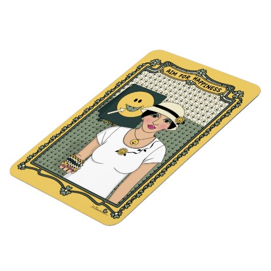 Ziel für Glück_C_4x6 Kühlschrank Magnet (Linke Seite)