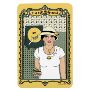 Ziel für Glück_C_4x6 Kühlschrank Magnet