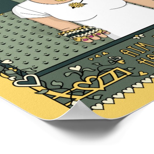 Ziel für Glück_C_8x10 Poster (Ecke)