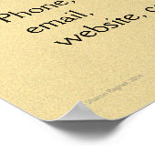 Ziel für Palmbaumurlaub Poster (Ecke)