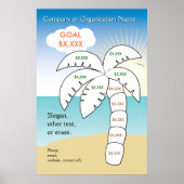 Ziel für Palmbaumurlaub Poster (Vorne)