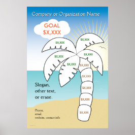 Ziel für Palmbaumurlaub Poster