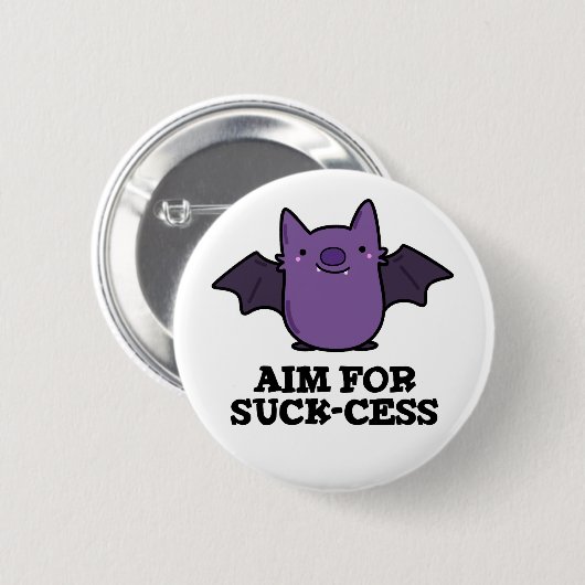 Ziel für Sind zum Kotzen-Cess-Funny Positive Bat P Button (Vorne & Hinten)