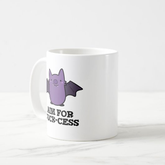 Ziel für Sind zum Kotzen-Cess-Funny Positive Bat P Kaffeetasse (Vorderseite Links)