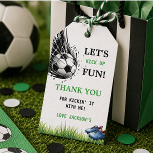 Ziel! Fußball 5. Geburtstagsparty Geschenkanhänger