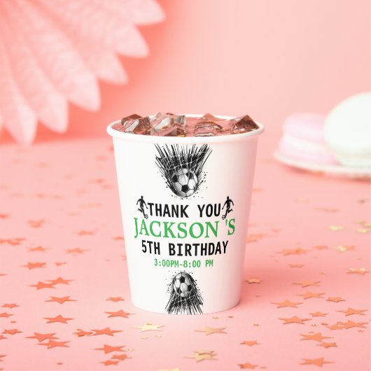 Ziel! Fußball 5. Geburtstagsparty Pappbecher (Insitu)