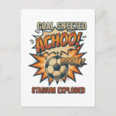 Ziel geniest Stadion explodiert Postkarte (Vorderseite)