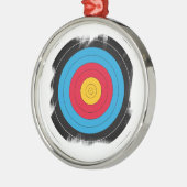 Ziel-Gesicht Silbernes Ornament (Links)