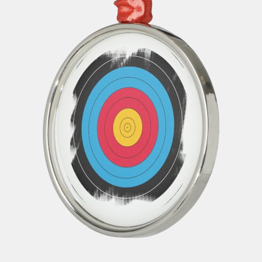 Ziel-Gesicht Silbernes Ornament (Links)