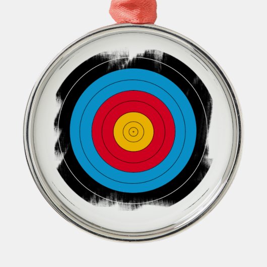 Ziel-Gesicht Silbernes Ornament (Vorne)