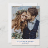 Ziel Griechenland Santorini Hochzeitsprogramm Einladung (Vorderseite)