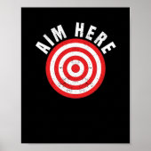 Ziel hier Dartboard des Dartbretters des Dartplatz Poster (Vorne)