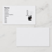 Ziel hoch. Benutzen Sie die Vorhänge Visitenkarte (Vorne/Hinten)