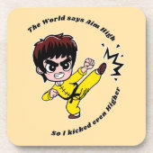 Ziel hoch Motivierend Getränkeuntersetzer (Vorderseite)