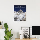 Ziel hoch - Mt Everest Poster (Heimbüro)