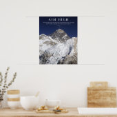 Ziel hoch - Mt Everest Poster (Küche)