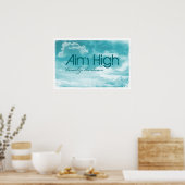 Ziel hoch. Visualisieren Sie den Traum. Poster (Küche)