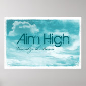 Ziel hoch. Visualisieren Sie den Traum. Poster (Vorne)