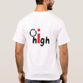 Ziel hoher Motivierend Typografie T-Shirt (Rückseite)