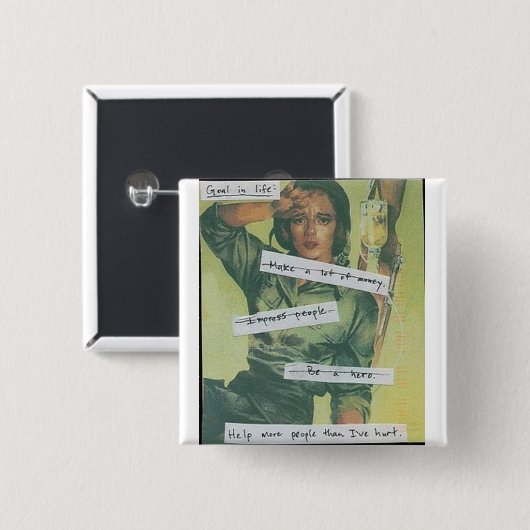 Ziel im Leben Button (Vorne & Hinten)